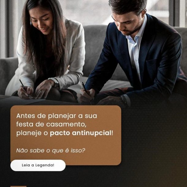 Pensando no futuro, o pacto antenupcial é um documento importante que permite ao casal definir as regras e responsabilidades financeiras antes do casamento. Dessa forma, é possível garantir a segurança jurídica e evitar conflitos futuros em caso de separação ou divórcio.
